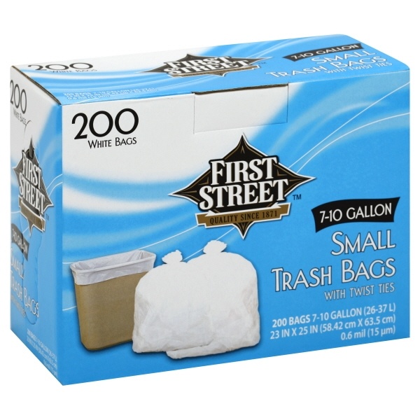 slide 1 of 1, First Street Wastebasket Liner, 200 ct