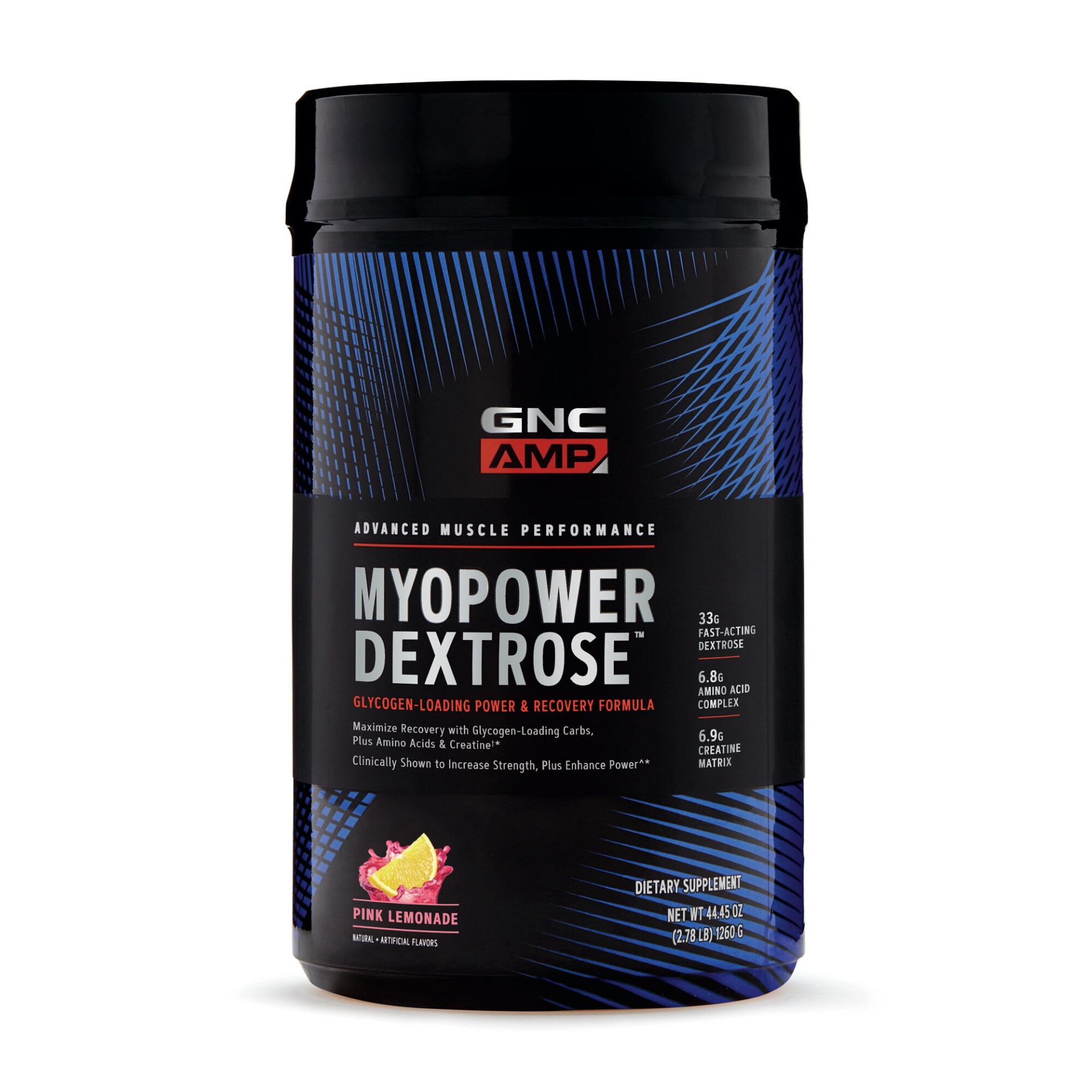 slide 1 of 1, GNC AMP Myopower Dextrose - Pink Lemonade, 1 ct