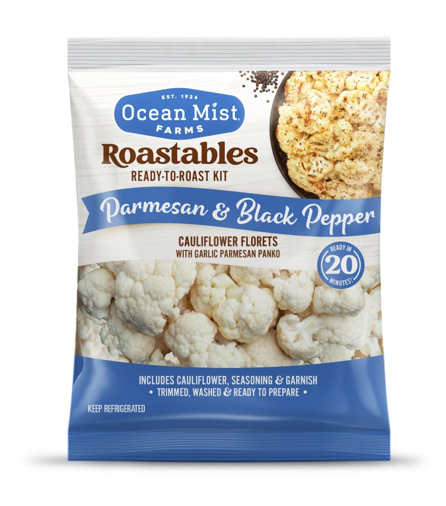 slide 1 of 2, Ocean Mist Farms Roastables Parmesan and Black Pepper Cauliflower Ready-to-Roast Kit, 12.8 oz