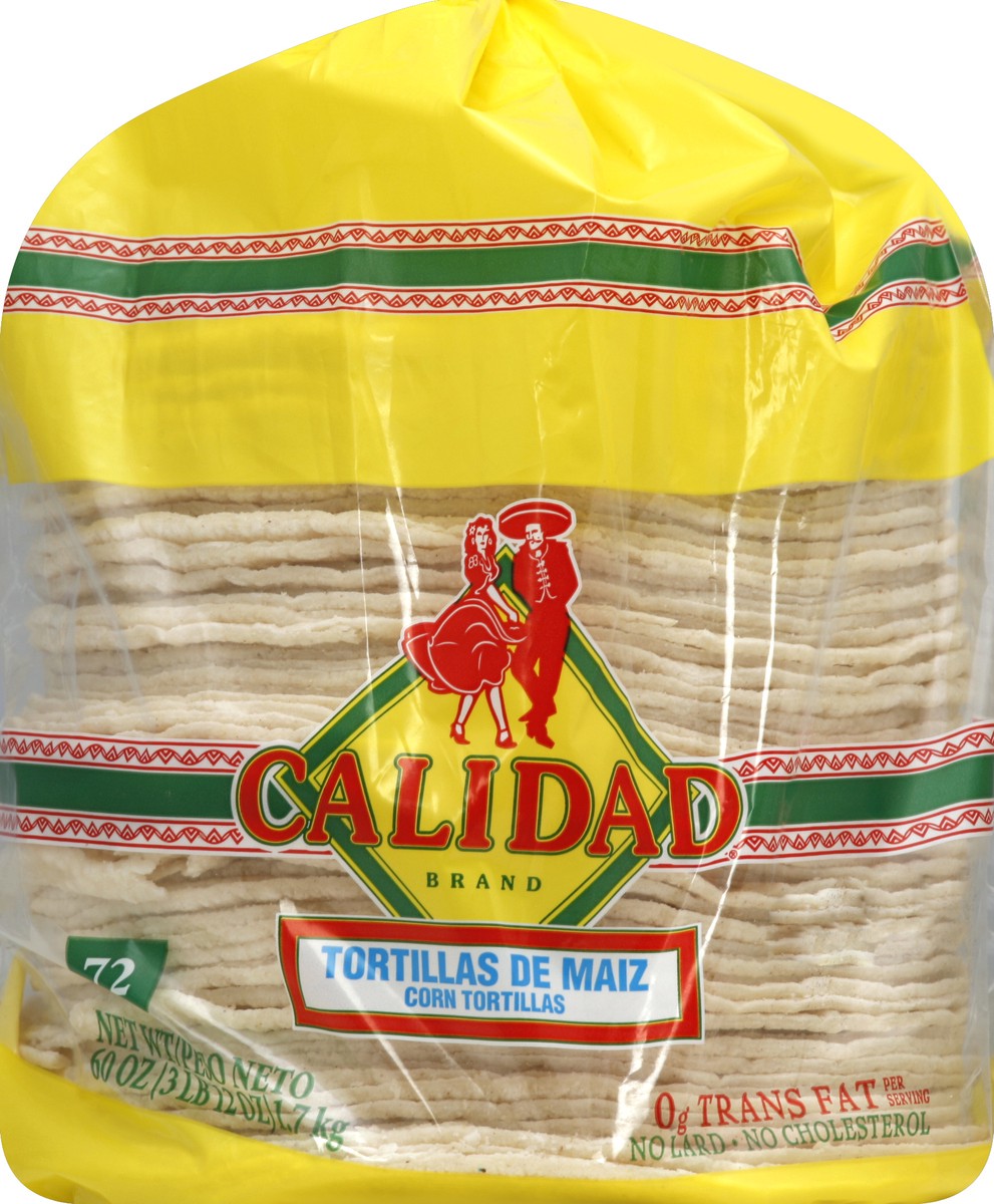 slide 1 of 3, Calidad Tortillas 72 ea, 72 ct