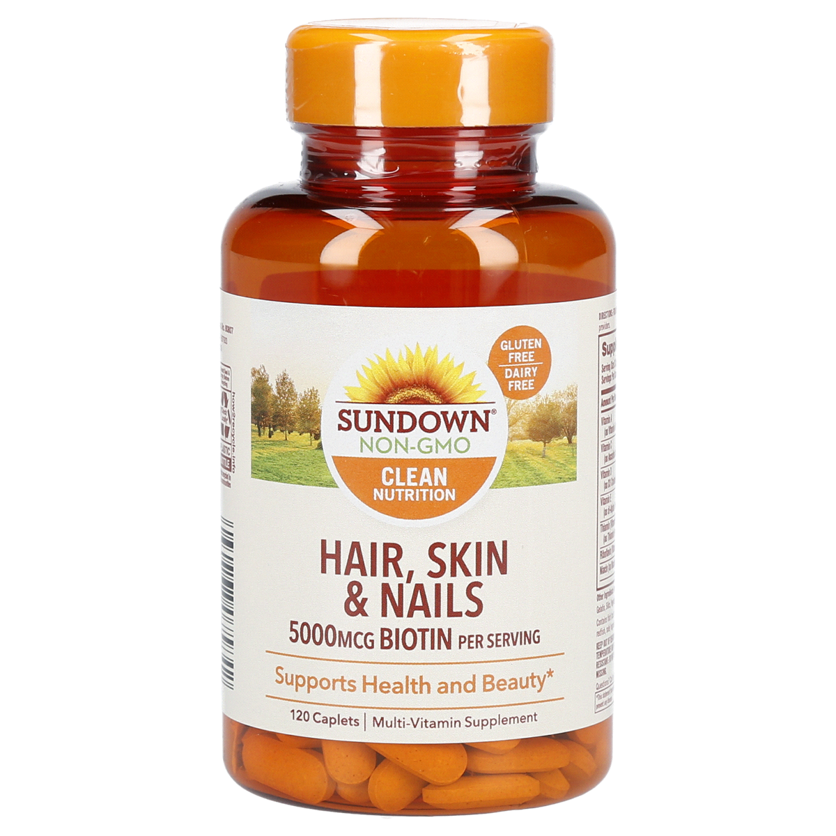 slide 1 of 9, Sundown Naturals Hair, Skin & Nails Tablets, 120 ct