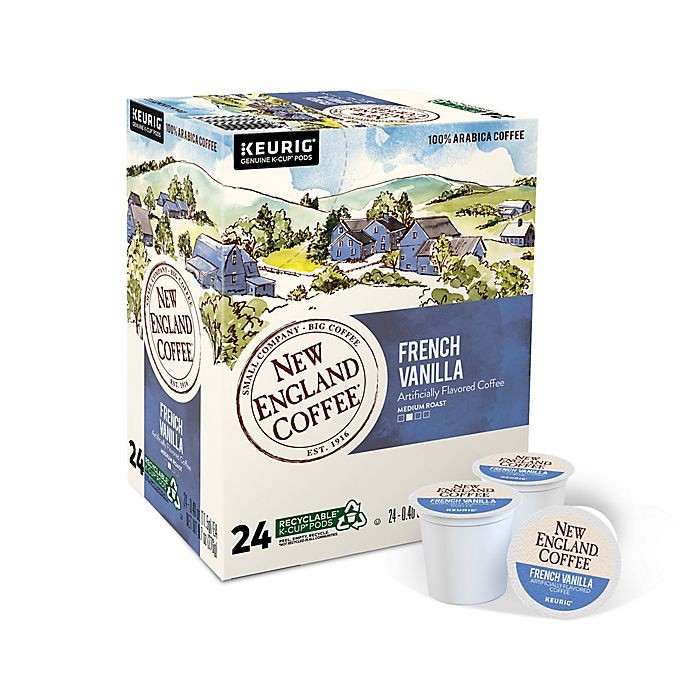 slide 2 of 5, New England Coffee French Vanilla Coffee Keurig K-Cup Pods, 24 ct