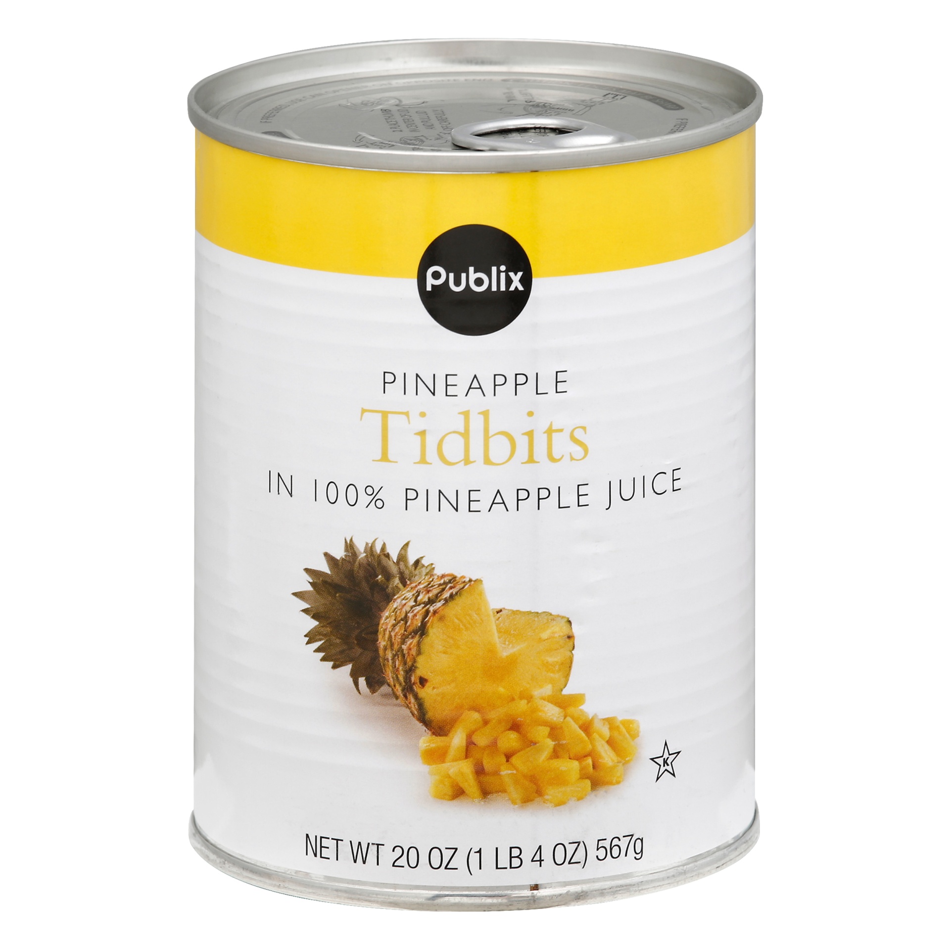 slide 1 of 1, Publix Pineapple Tidbits, 20 oz
