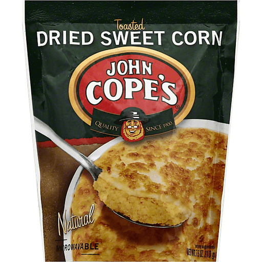 slide 1 of 1, John Cope's Dried Sweet Corn Toasted, 7.5 oz