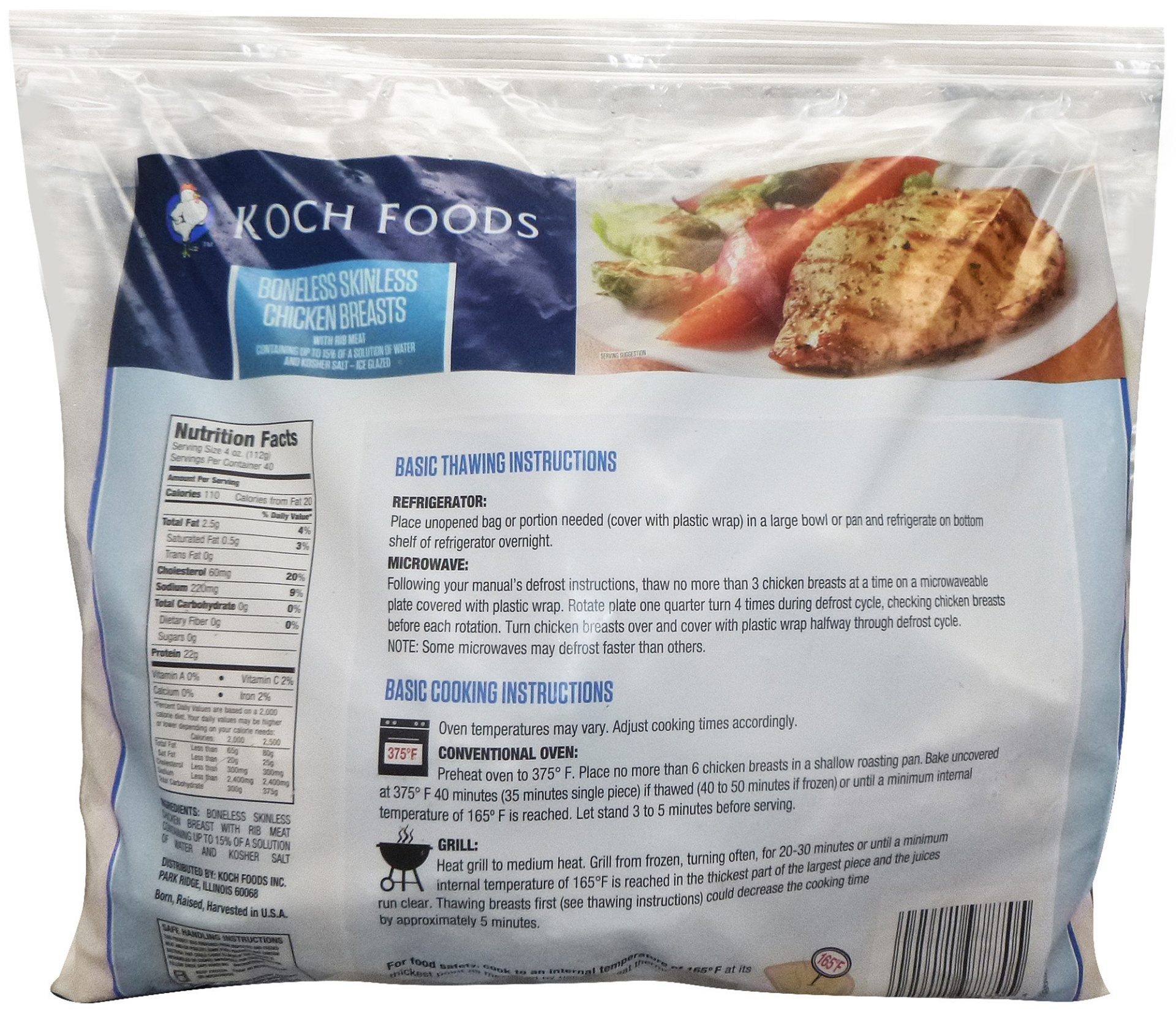 slide 2 of 2, Koch Foods Chicken Breasts, 10 lb