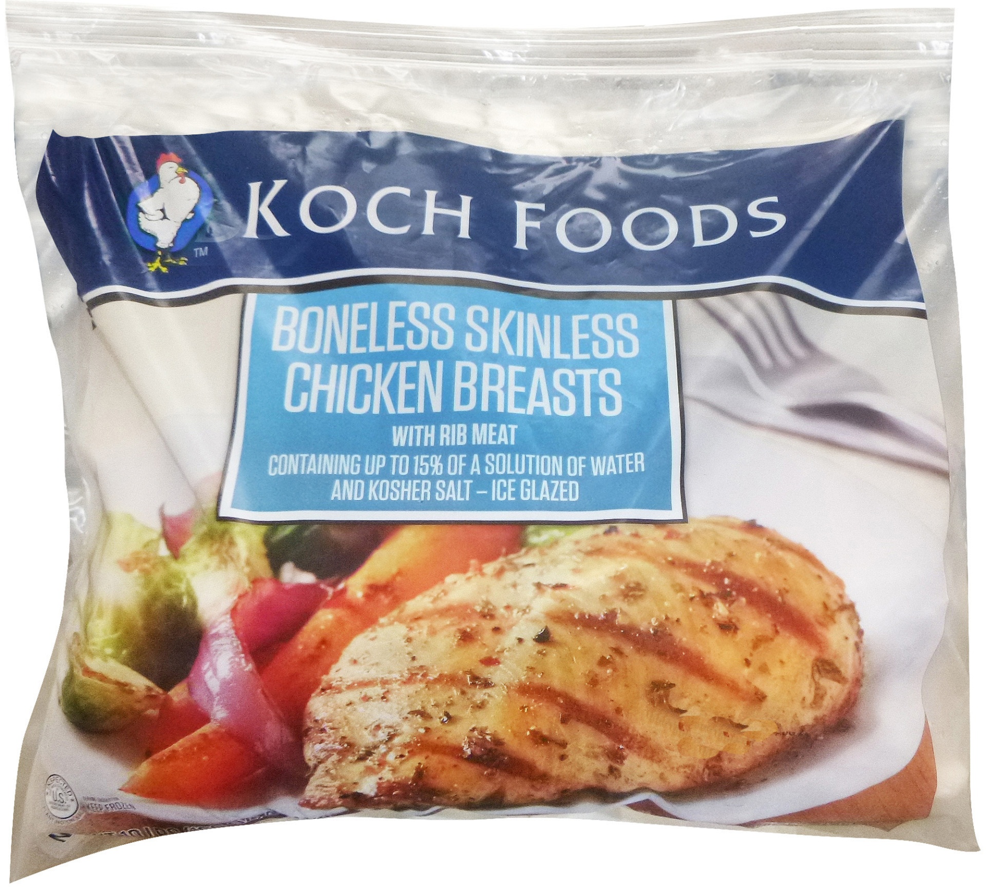 slide 1 of 2, Koch Foods Chicken Breasts, 10 lb