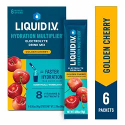 Liquid I.V. Hydration Multiplier Golden Cherry Electrolyte Drink Mix - 6 ct