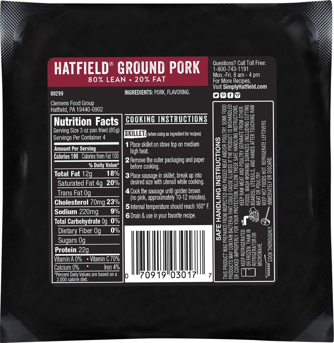 slide 5 of 5, Hatfield Quality Meats Ground Pork, 16 oz