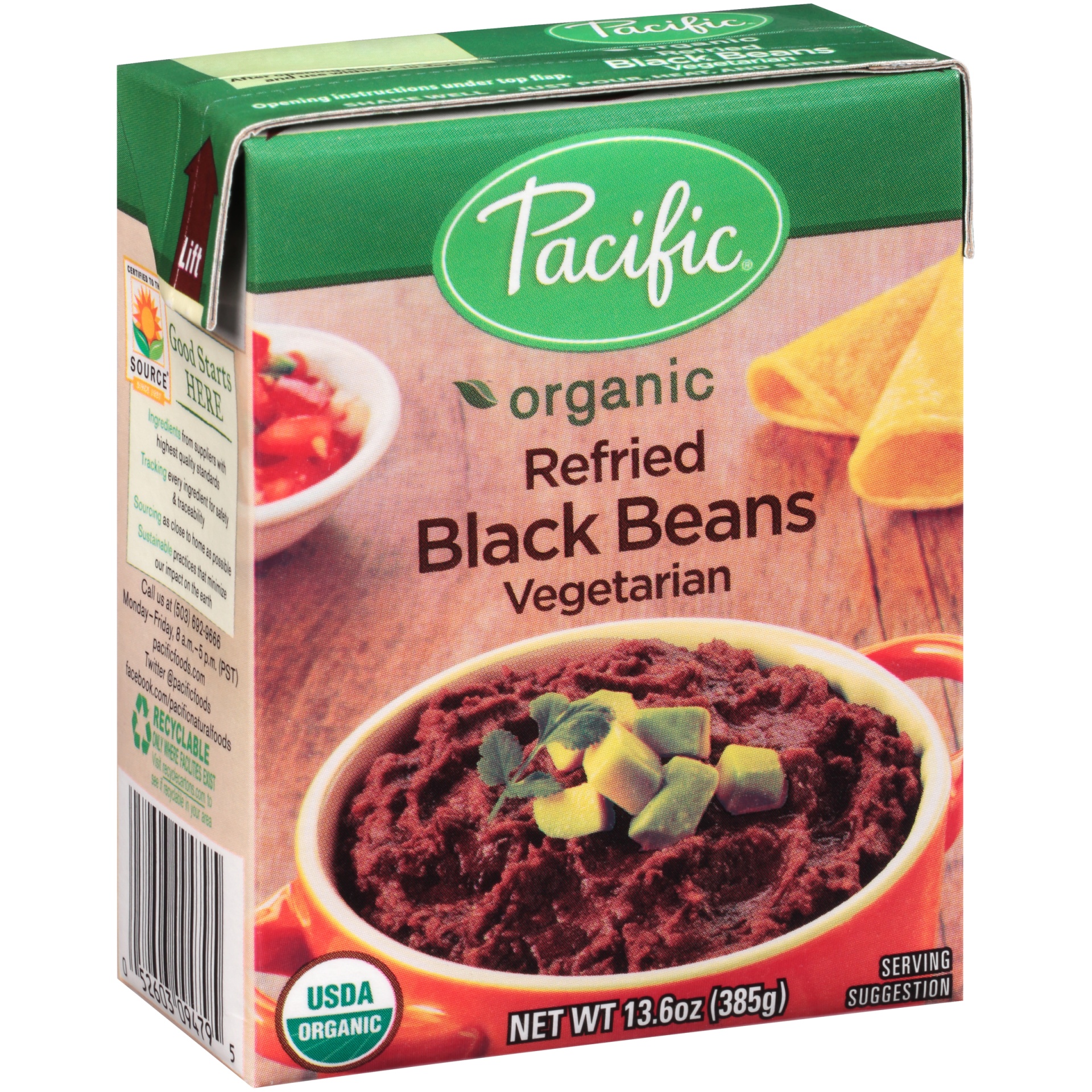 slide 1 of 1, Pacific Black Beans 13.6 oz, 13.6 oz
