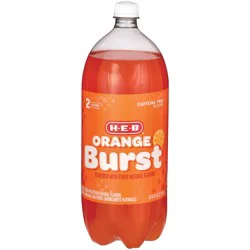 H-E-B Orange Burst Soda - 2 liter