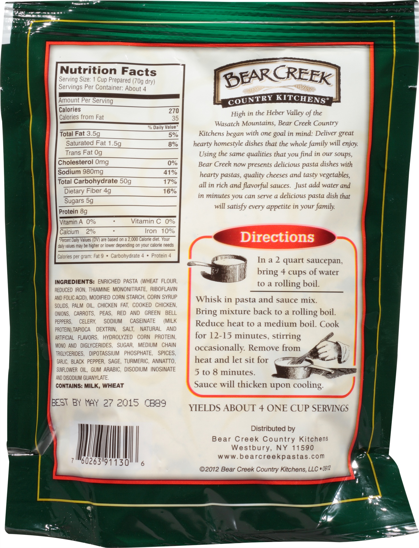 slide 4 of 6, Bear Creek Country Kitchens Chicken Pasta Mix, 10.1 oz