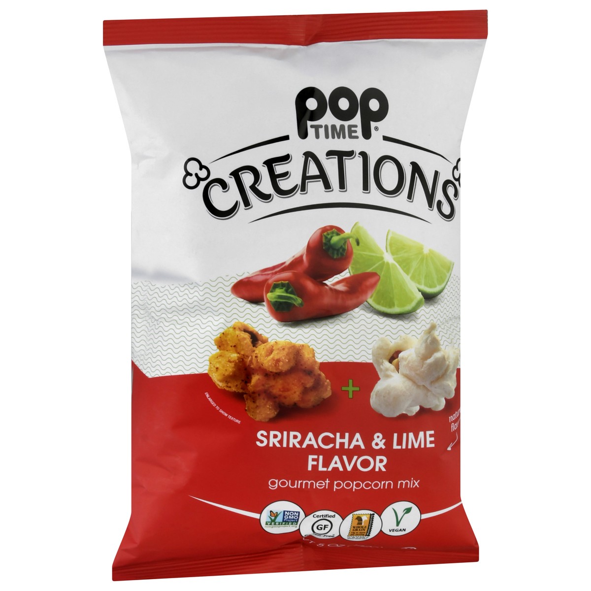 slide 4 of 12, Poptime Creations Sriracha & Lime Flavor Popcorn Mix 5 oz, 5 oz