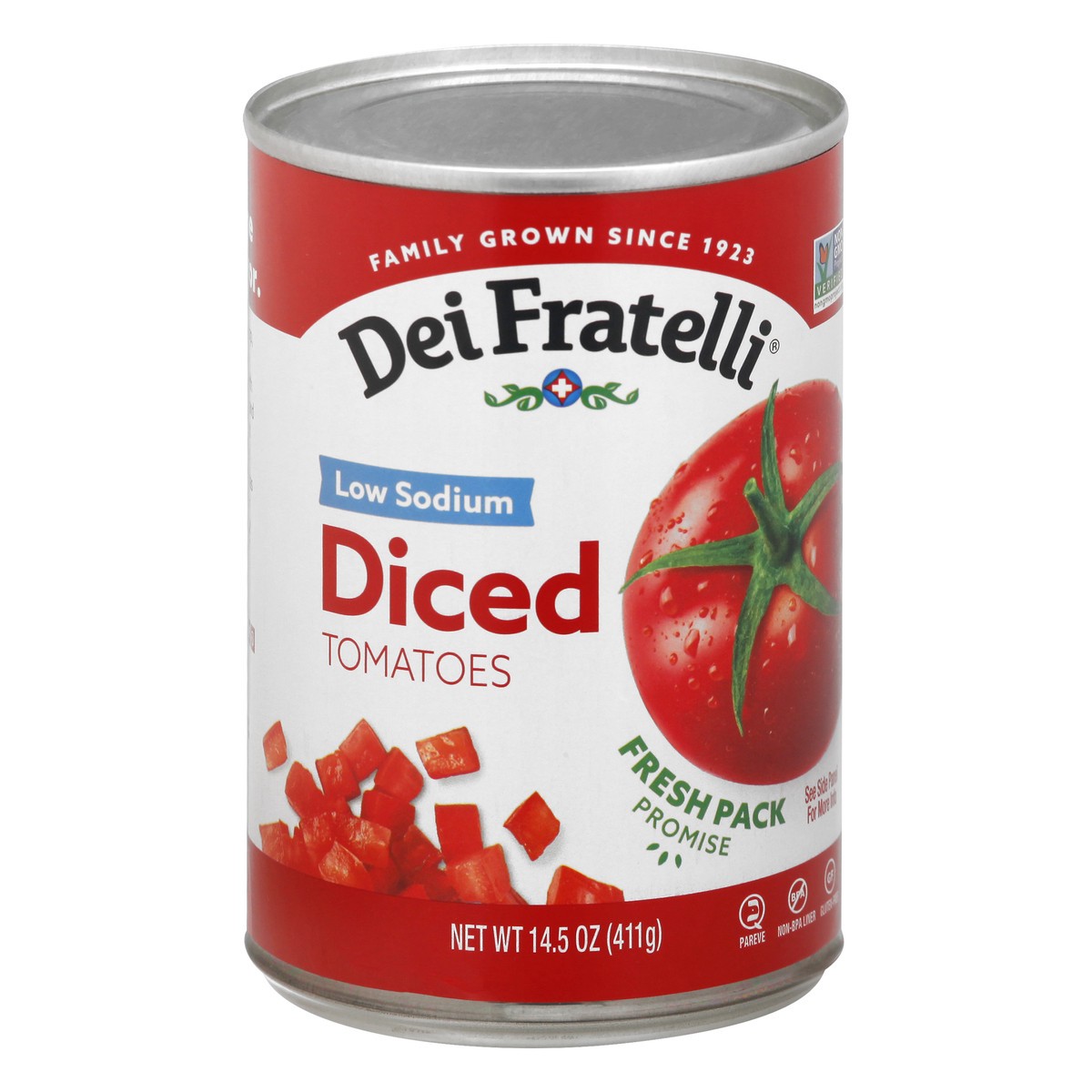 slide 2 of 13, Dei Fratelli Tomato Dice Losodium, 14.5 oz