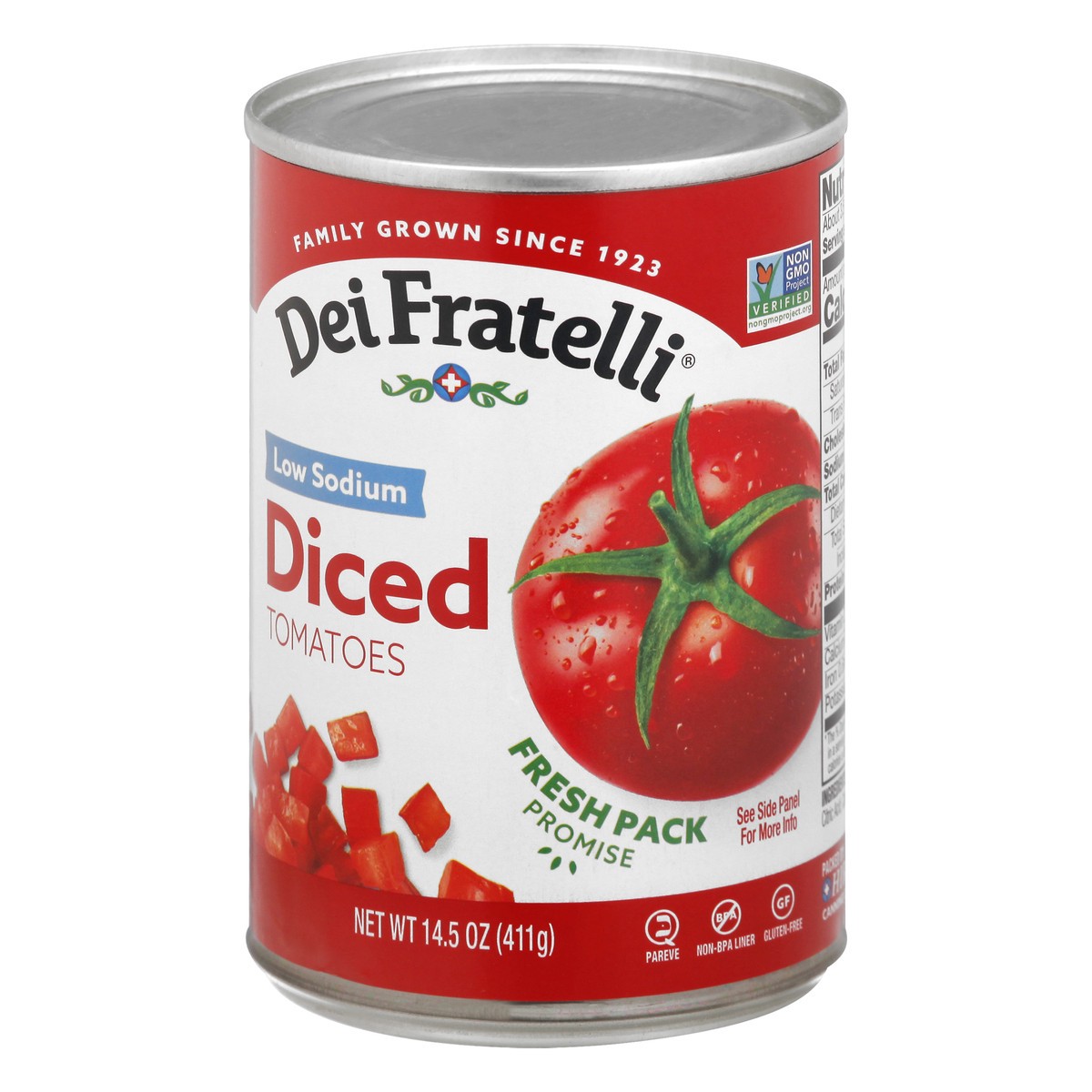 slide 3 of 13, Dei Fratelli Tomato Dice Losodium, 14.5 oz