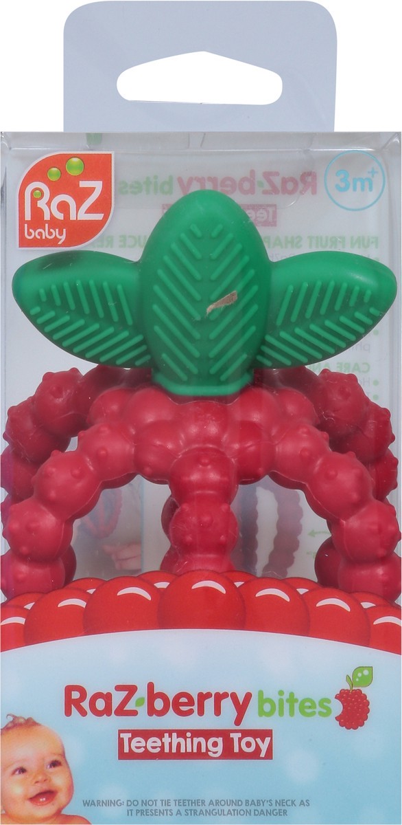 slide 2 of 12, RaZbaby RaZberry Bites Teething Toy 3 Months+ 1 ea, 1 ct