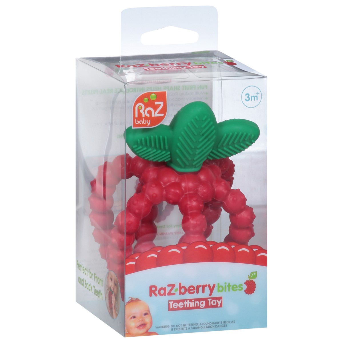 slide 10 of 12, RaZbaby RaZberry Bites Teething Toy 3 Months+ 1 ea, 1 ct