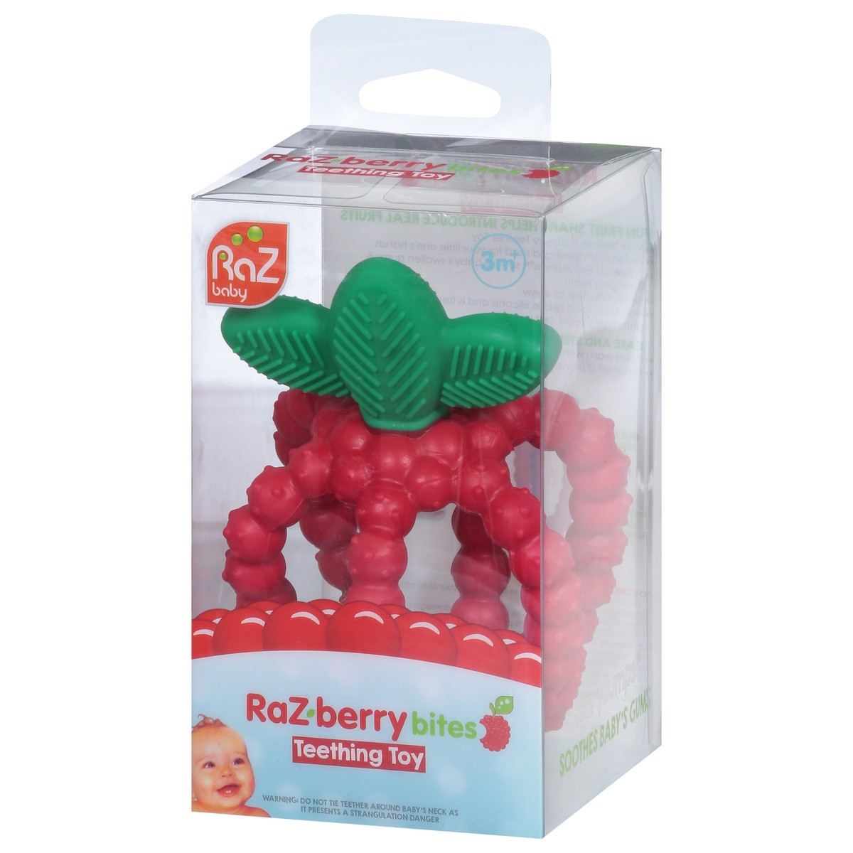 slide 8 of 12, RaZbaby RaZberry Bites Teething Toy 3 Months+ 1 ea, 1 ct