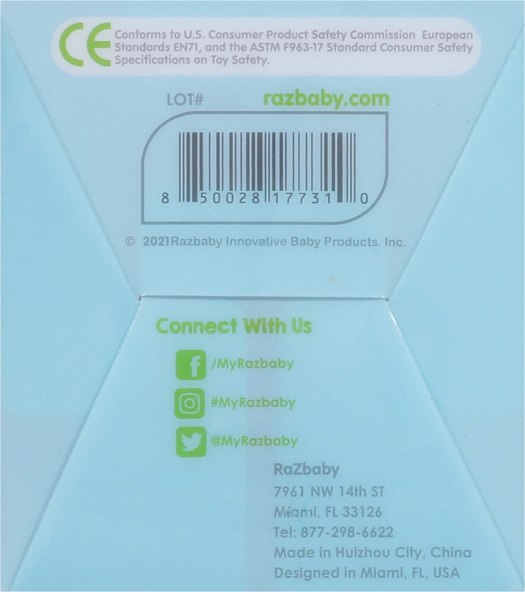 slide 5 of 12, RaZbaby RaZberry Bites Teething Toy 3 Months+ 1 ea, 1 ct