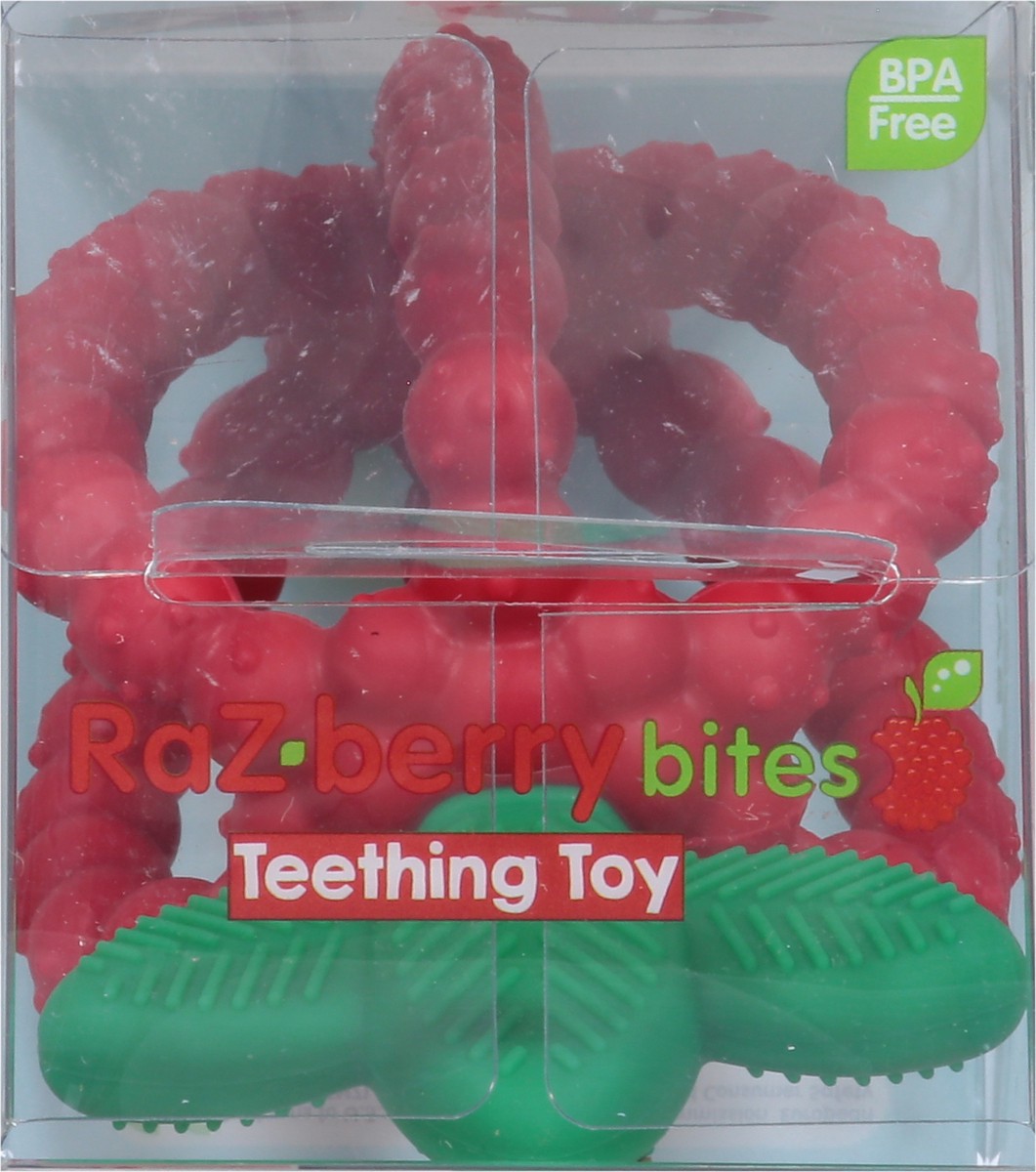 slide 9 of 12, RaZbaby RaZberry Bites Teething Toy 3 Months+ 1 ea, 1 ct