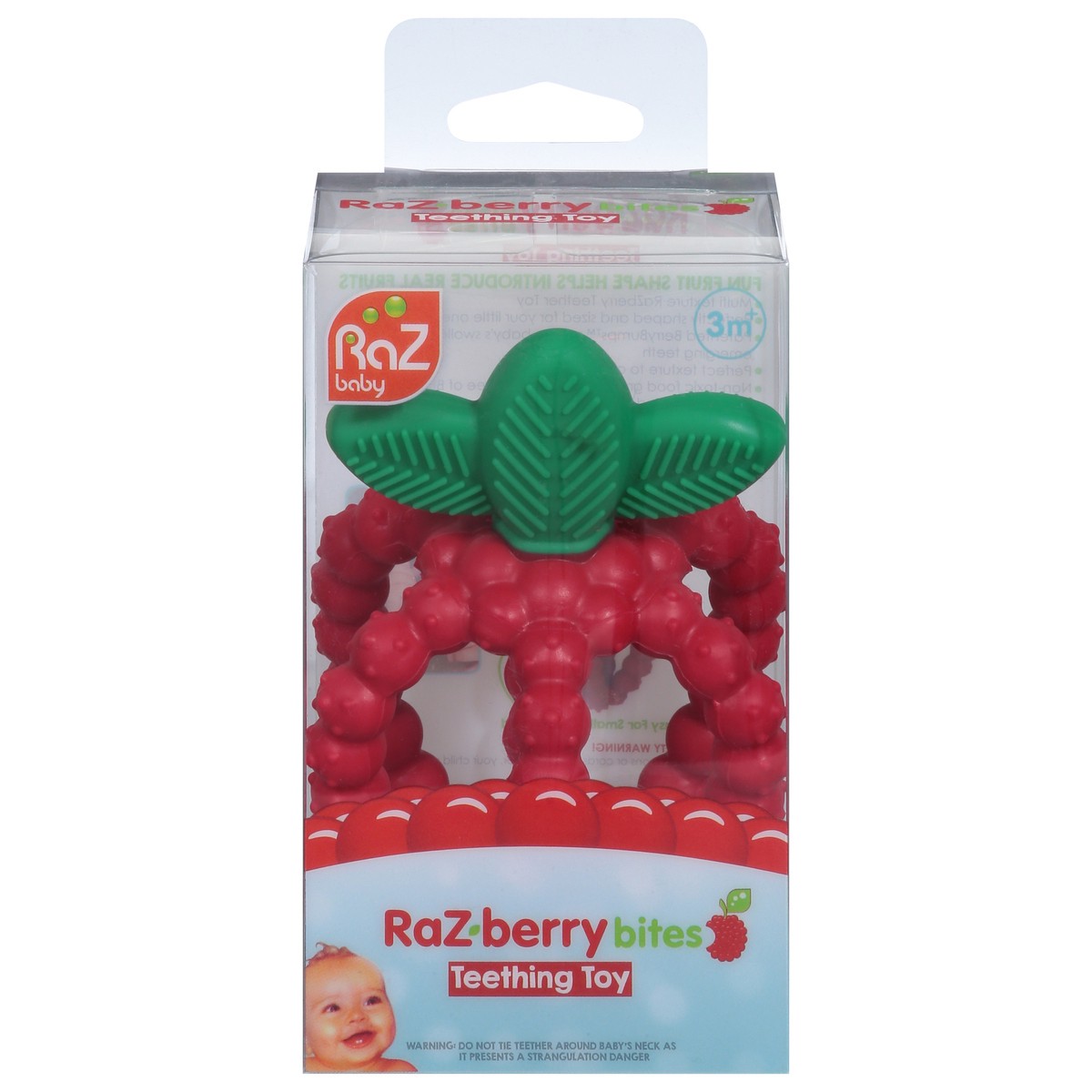 slide 7 of 12, RaZbaby RaZberry Bites Teething Toy 3 Months+ 1 ea, 1 ct