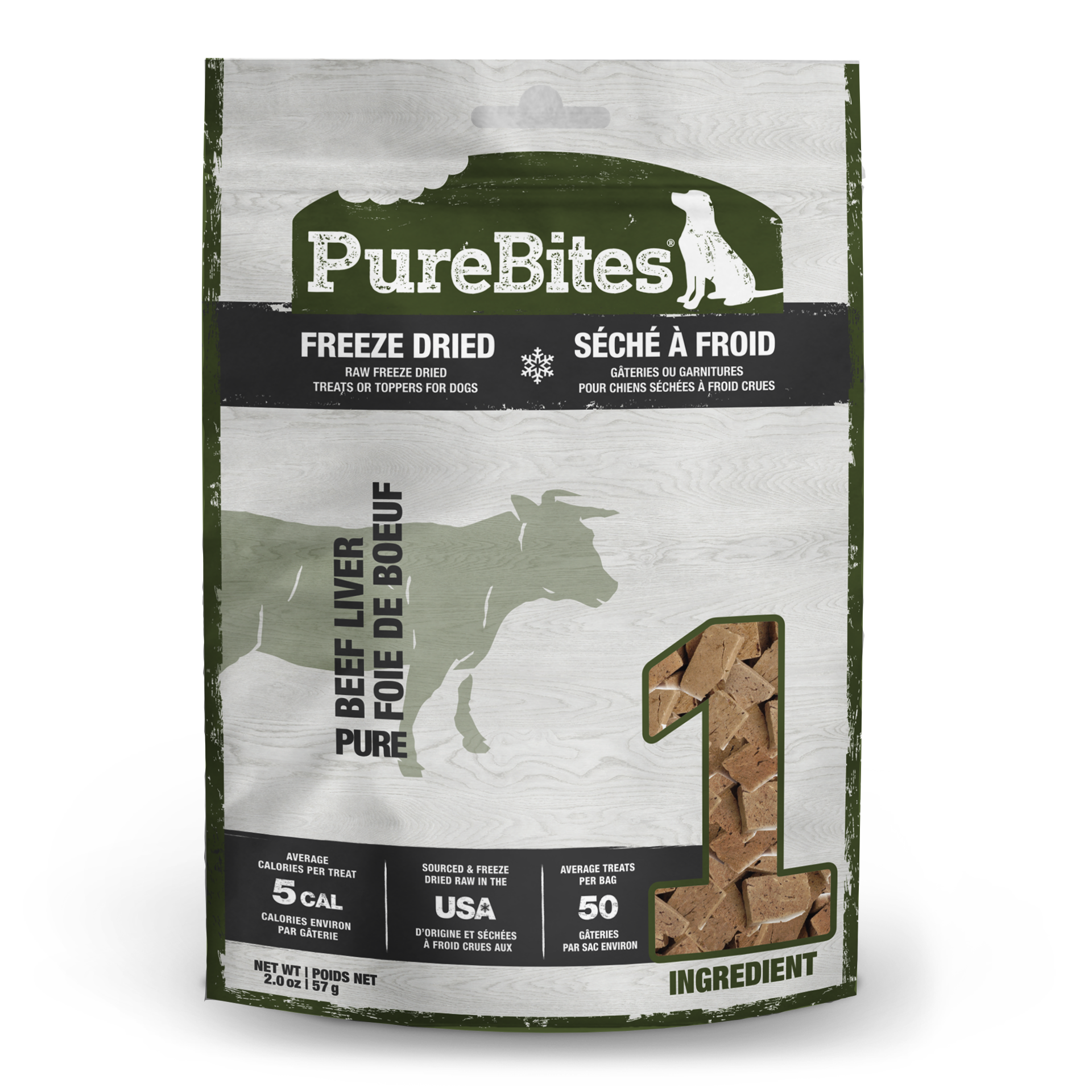 slide 1 of 5, PureBites Beef Liver, 1 ct