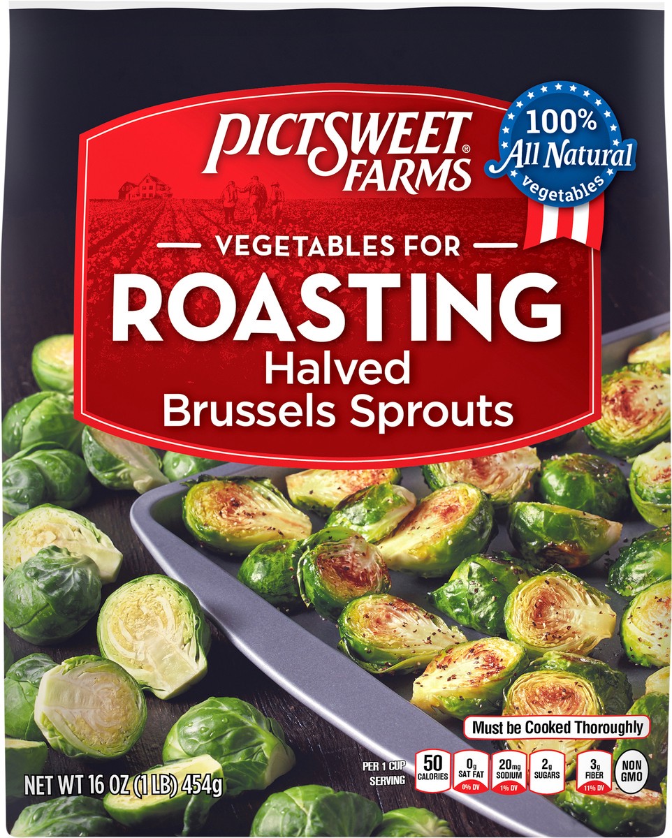 slide 3 of 3, PictSweet Brussels Sprouts, 16 oz