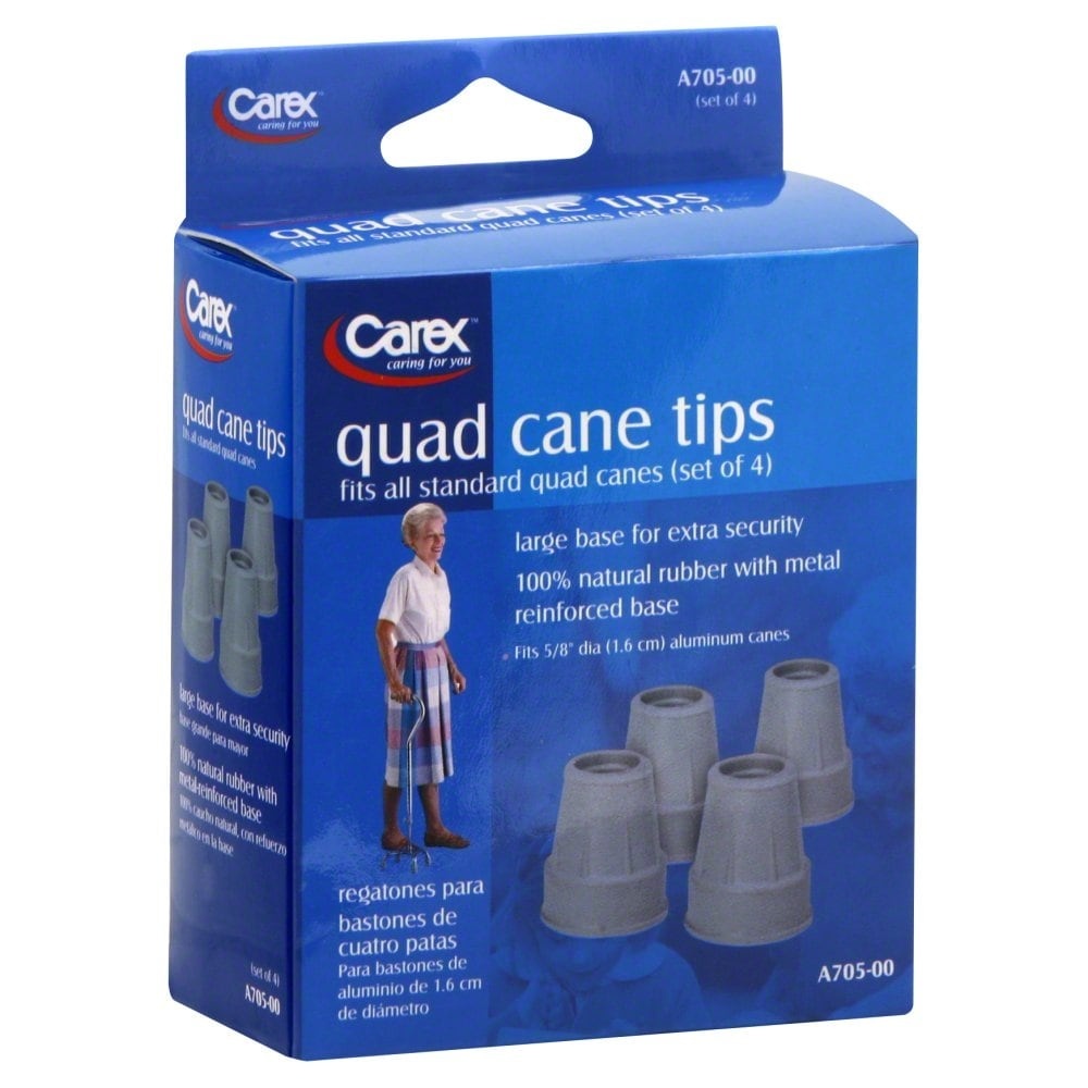 slide 1 of 1, Carex Quad Cane Tips 1 ea, 1 ea