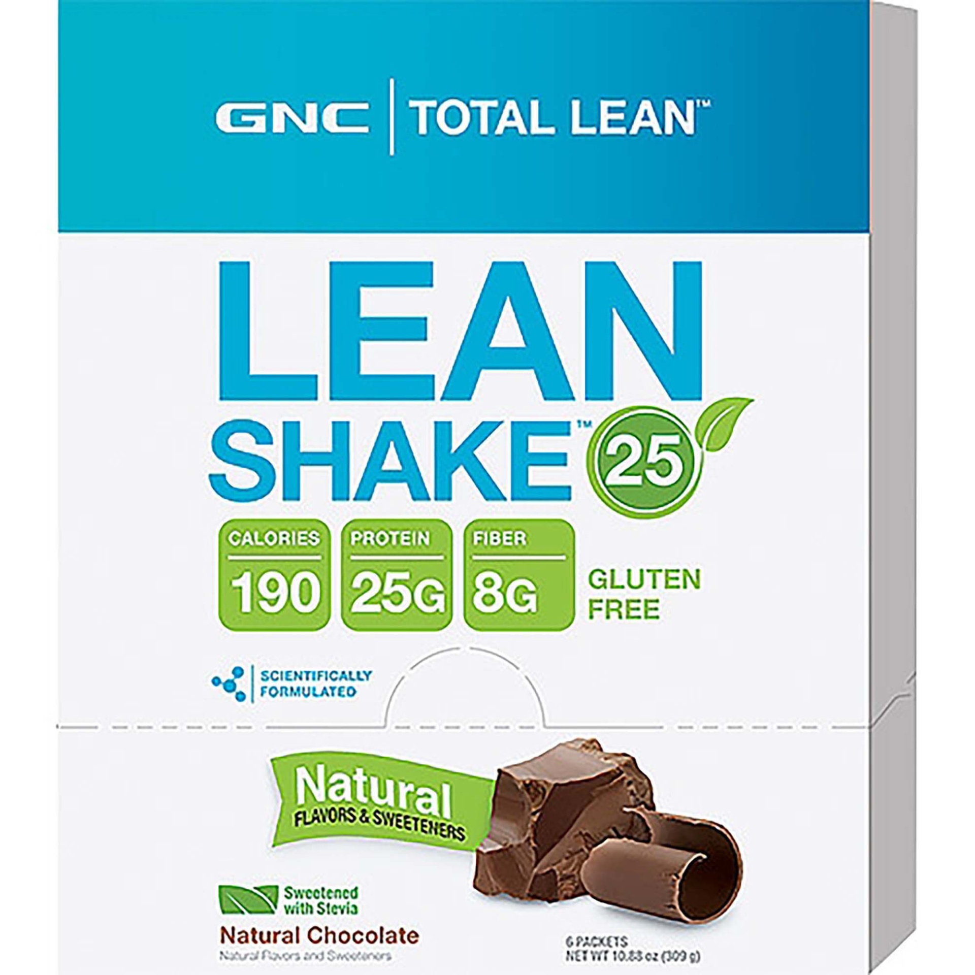 slide 1 of 1, GNC Total Lean Lean Shake 25 - Chocolate, 1 ct