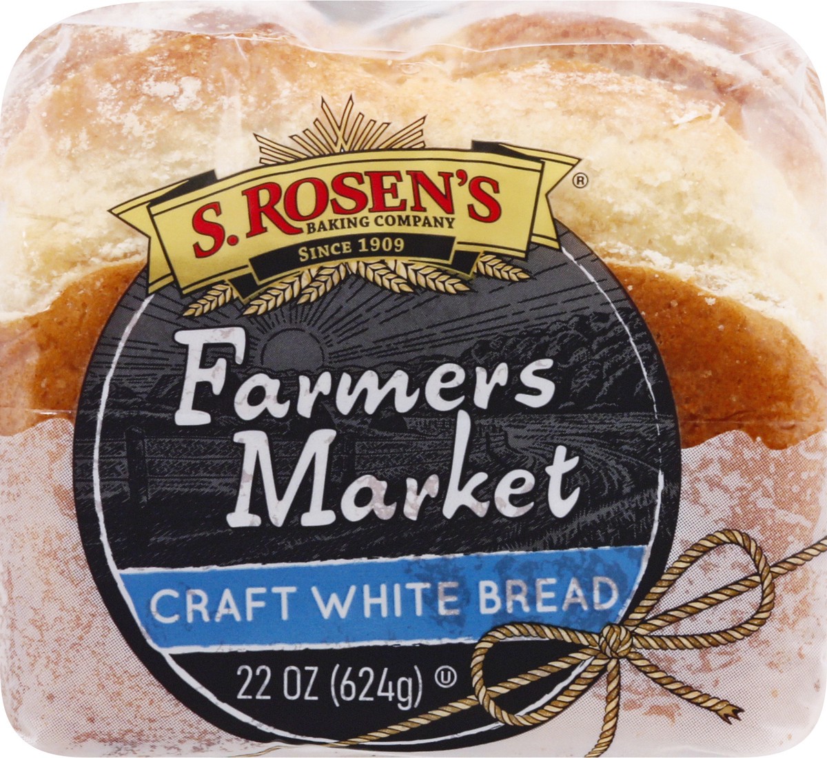 slide 8 of 10, S. Rosen's S.Rosens Srosens Farmers Market Craft White Bread, 22 oz