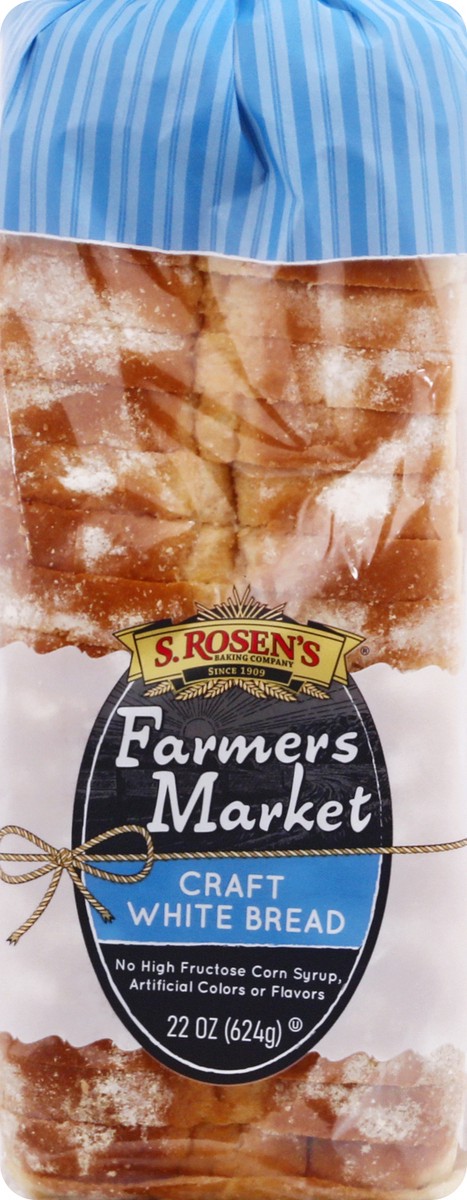 slide 9 of 10, S. Rosen's S.Rosens Srosens Farmers Market Craft White Bread, 22 oz