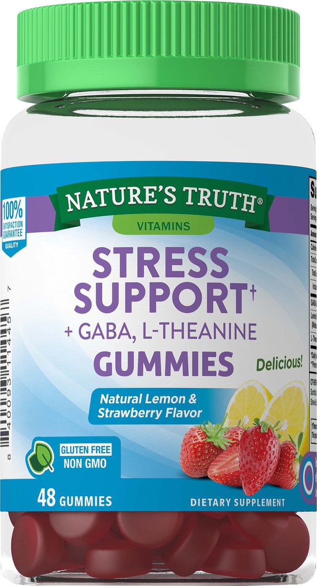 slide 2 of 5, Nature's Truth Soothing Stress Away plus Gaba & L-Theanine Gummies, 48 ct