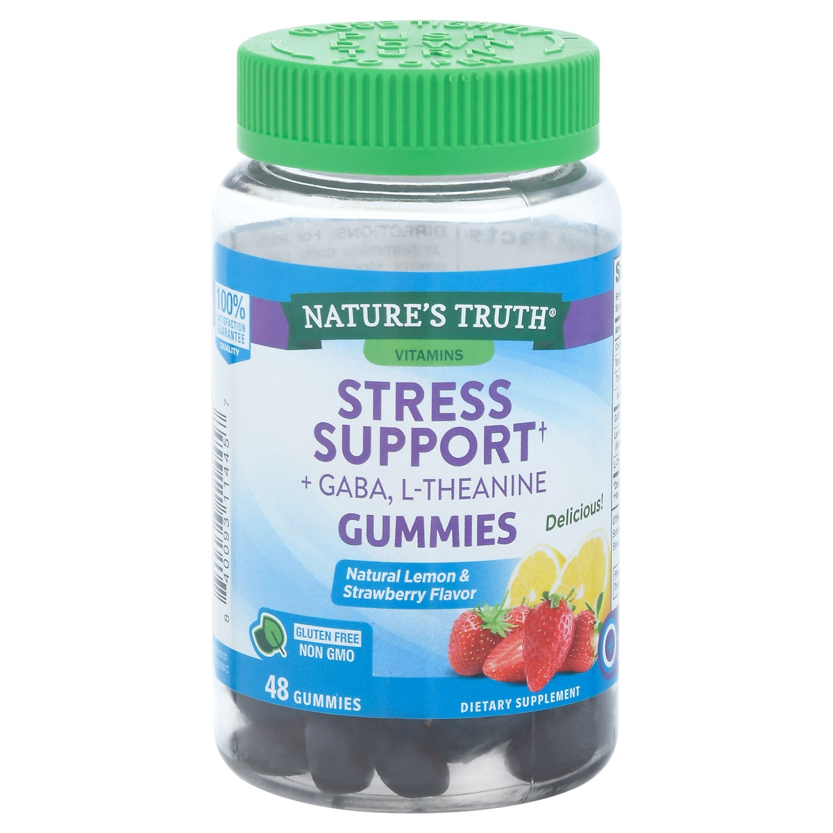 slide 1 of 1, Nature's Truth Soothing Stress Away plus Gaba & L-Theanine Gummies, 48 cnt