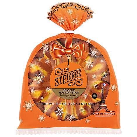 slide 1 of 1, St Pierre Brioche Holiday Star - 19.4 OZ, 19.4 oz