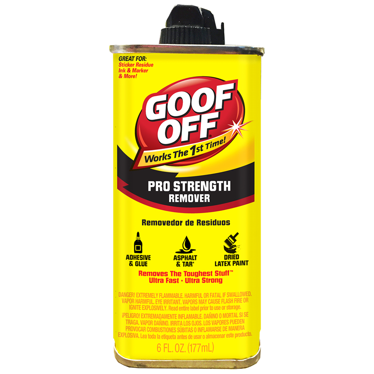 slide 1 of 5, Goof Off Professional Strength Remover, 6 oz