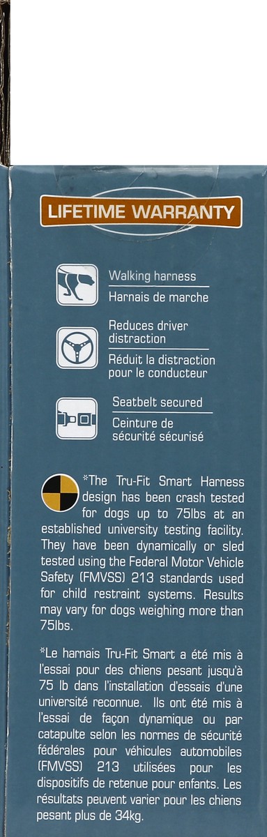 slide 2 of 4, Kurgo Enhanced Strength Tru-Fit Smart Harness Black S, SM