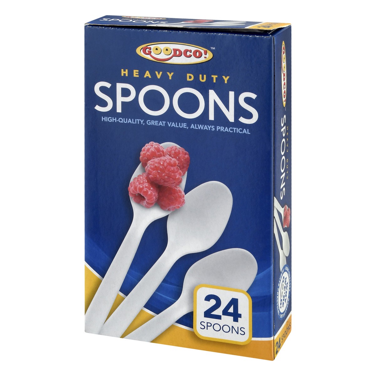 slide 8 of 9, GoodCo Heavy Duty Spoons 24 ea, 24 ct