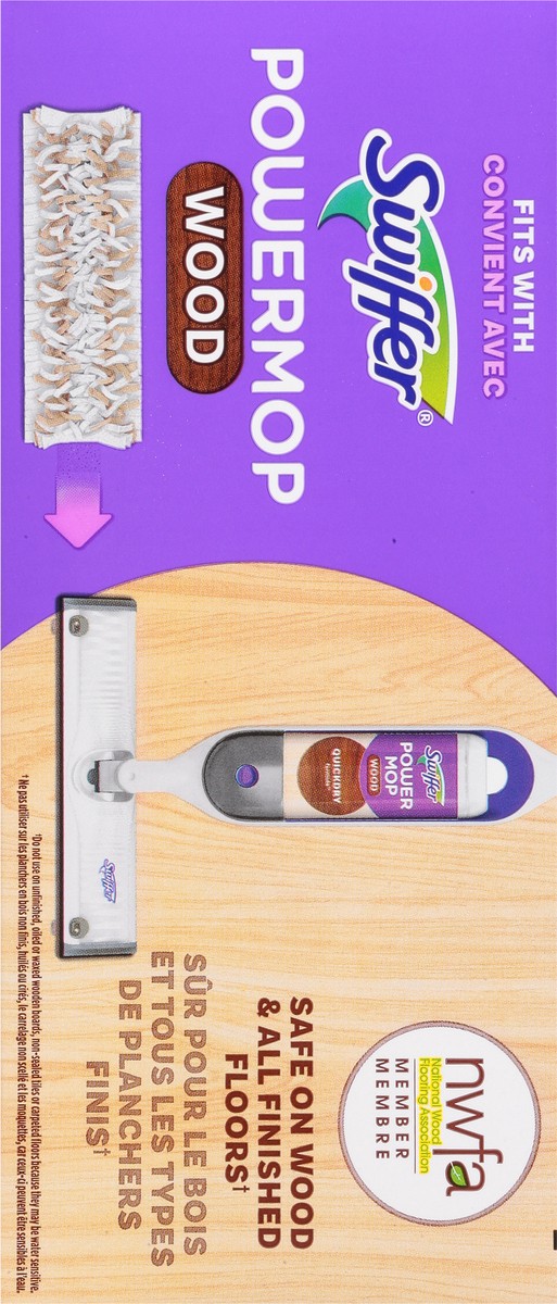 slide 3 of 12, Swiffer Powermop Wood Mopping Pads 5 ea, 5 ct