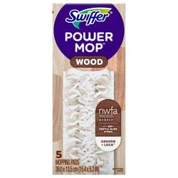 Swiffer Powermop Wood Mopping Pads 5 ea