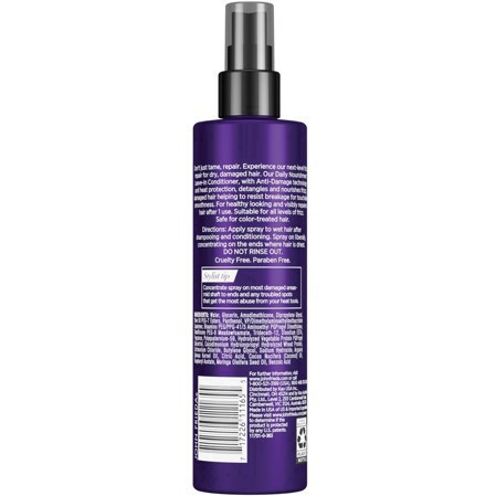 slide 110 of 111, John Frieda Anti Frizz, Frizz Ease Daily Nourishment Leave-In Conditioner, Anti Frizz Conditioner and Heat Protectant for Frizz-prone Hair, 8 oz, with Vitamin A, C, and E, 8 fl oz