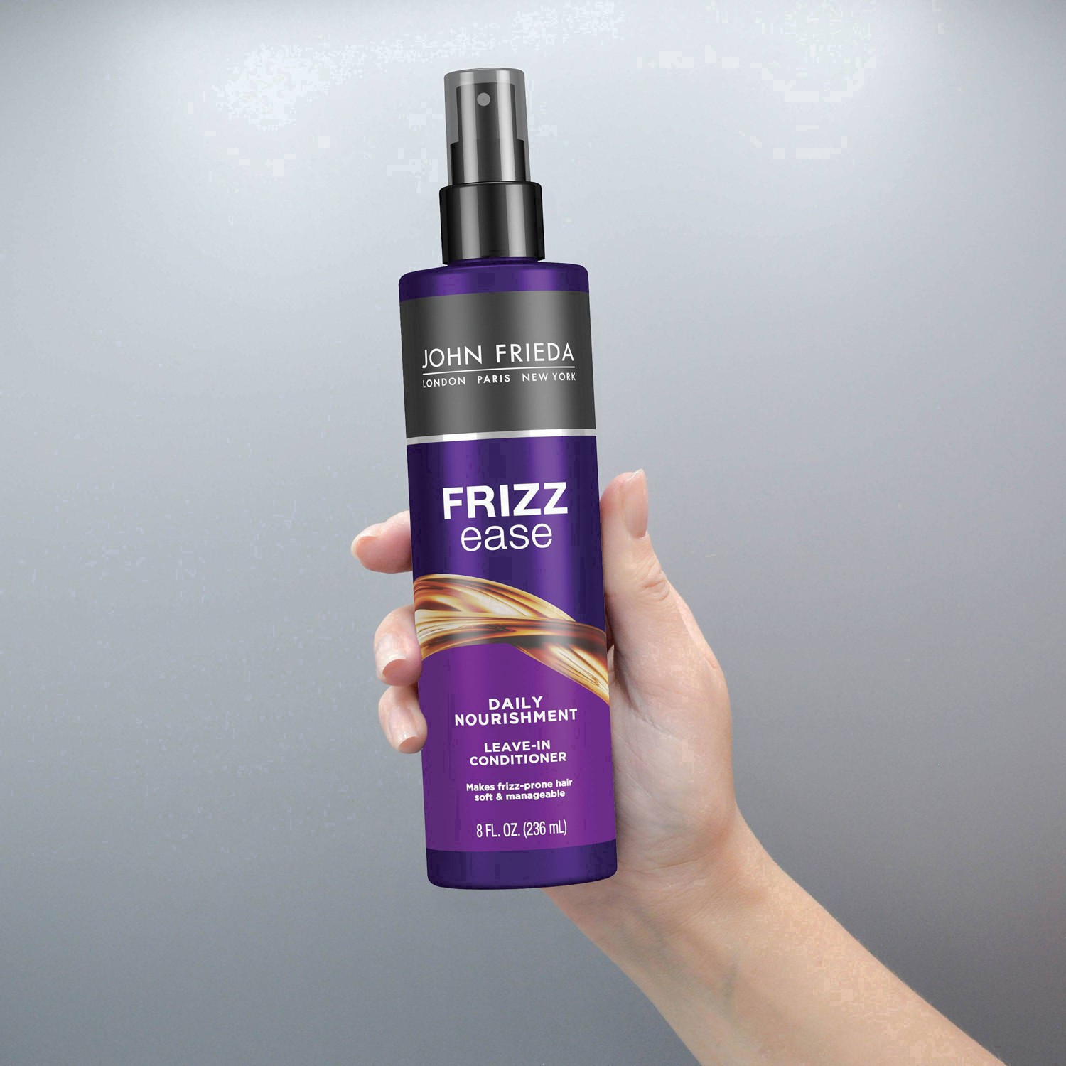 slide 44 of 111, John Frieda Anti Frizz, Frizz Ease Daily Nourishment Leave-In Conditioner, Anti Frizz Conditioner and Heat Protectant for Frizz-prone Hair, 8 oz, with Vitamin A, C, and E, 8 fl oz