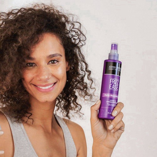 slide 89 of 111, John Frieda Anti Frizz, Frizz Ease Daily Nourishment Leave-In Conditioner, Anti Frizz Conditioner and Heat Protectant for Frizz-prone Hair, 8 oz, with Vitamin A, C, and E, 8 fl oz