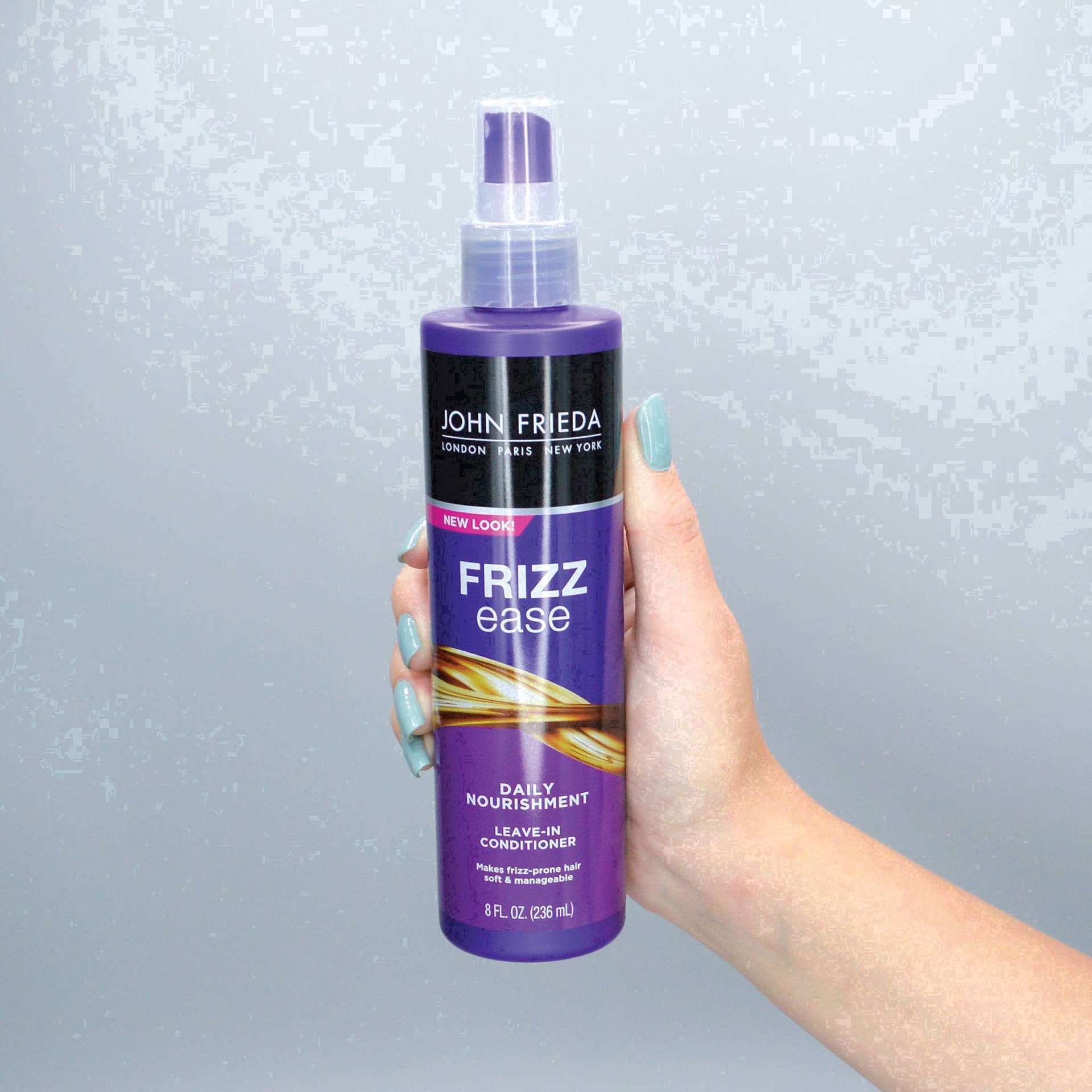 slide 58 of 111, John Frieda Anti Frizz, Frizz Ease Daily Nourishment Leave-In Conditioner, Anti Frizz Conditioner and Heat Protectant for Frizz-prone Hair, 8 oz, with Vitamin A, C, and E, 8 fl oz