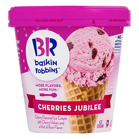 slide 1 of 1, Baskin Robbins Cherries Jubilee - 14 Fz, 1 ct