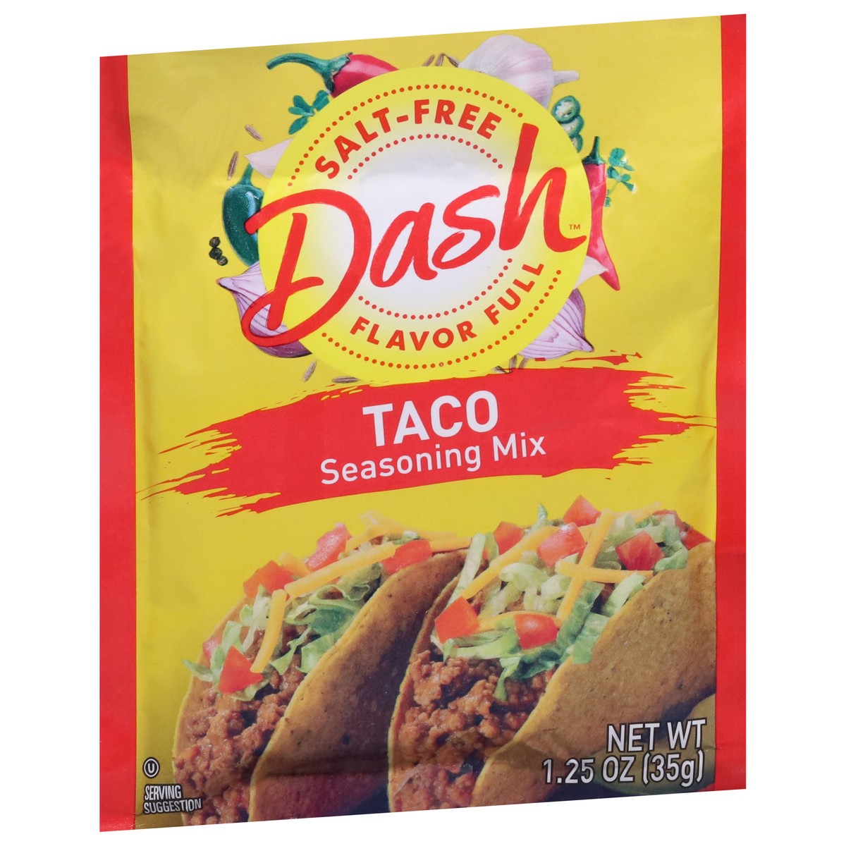 slide 7 of 13, Dash Salt-Free Taco Seasoning Mix 1.25 oz, 1.25 oz