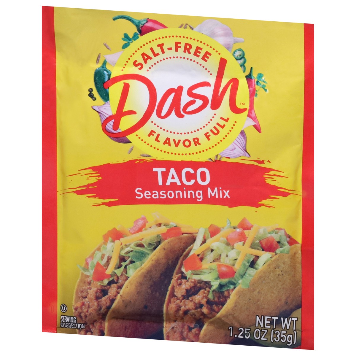 slide 8 of 13, Dash Salt-Free Taco Seasoning Mix 1.25 oz, 1.25 oz