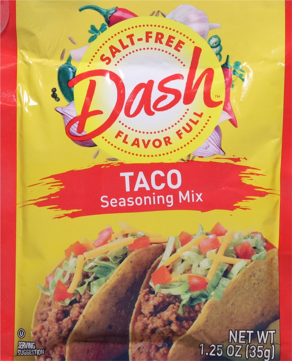 slide 11 of 13, Dash Salt-Free Taco Seasoning Mix 1.25 oz, 1.25 oz