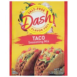 Dash Salt-Free Taco Seasoning Mix 1.25 oz