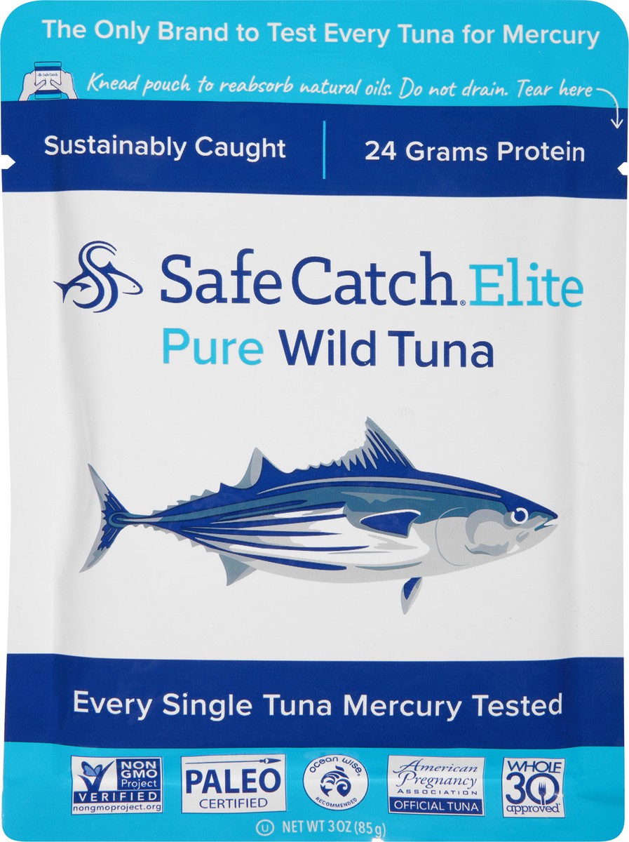 slide 1 of 9, Safe Catch Elite Pure Wild Tuna 3 oz, 3 oz