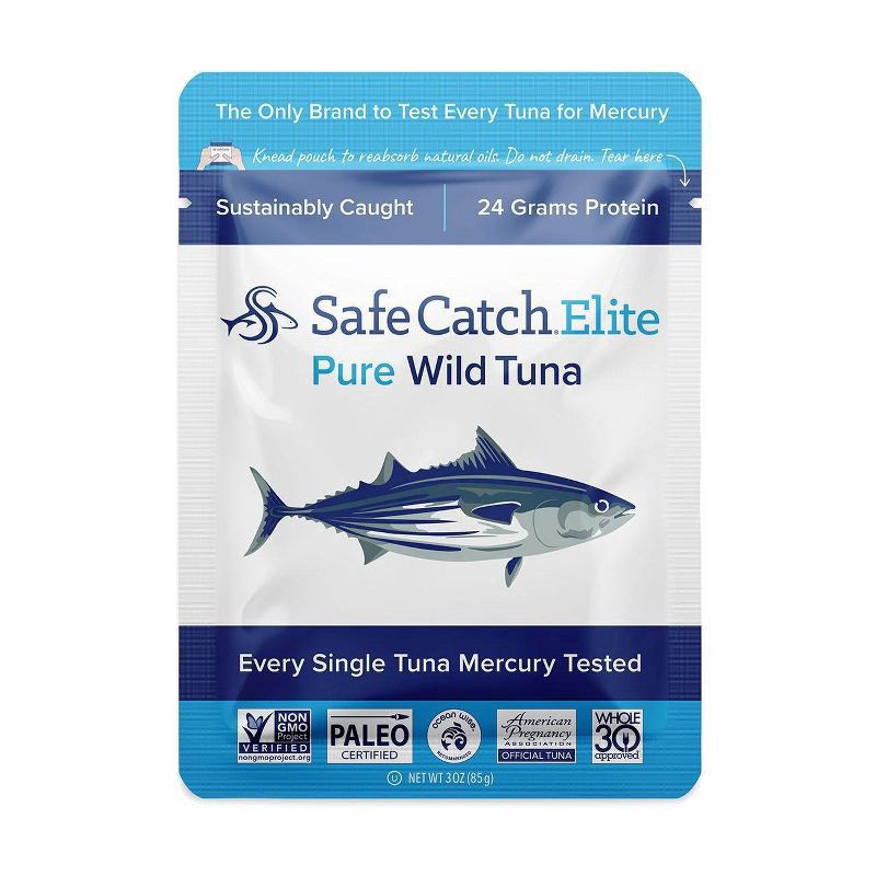 slide 1 of 9, Safe Catch Tuna Pouch - 3oz, 3 oz