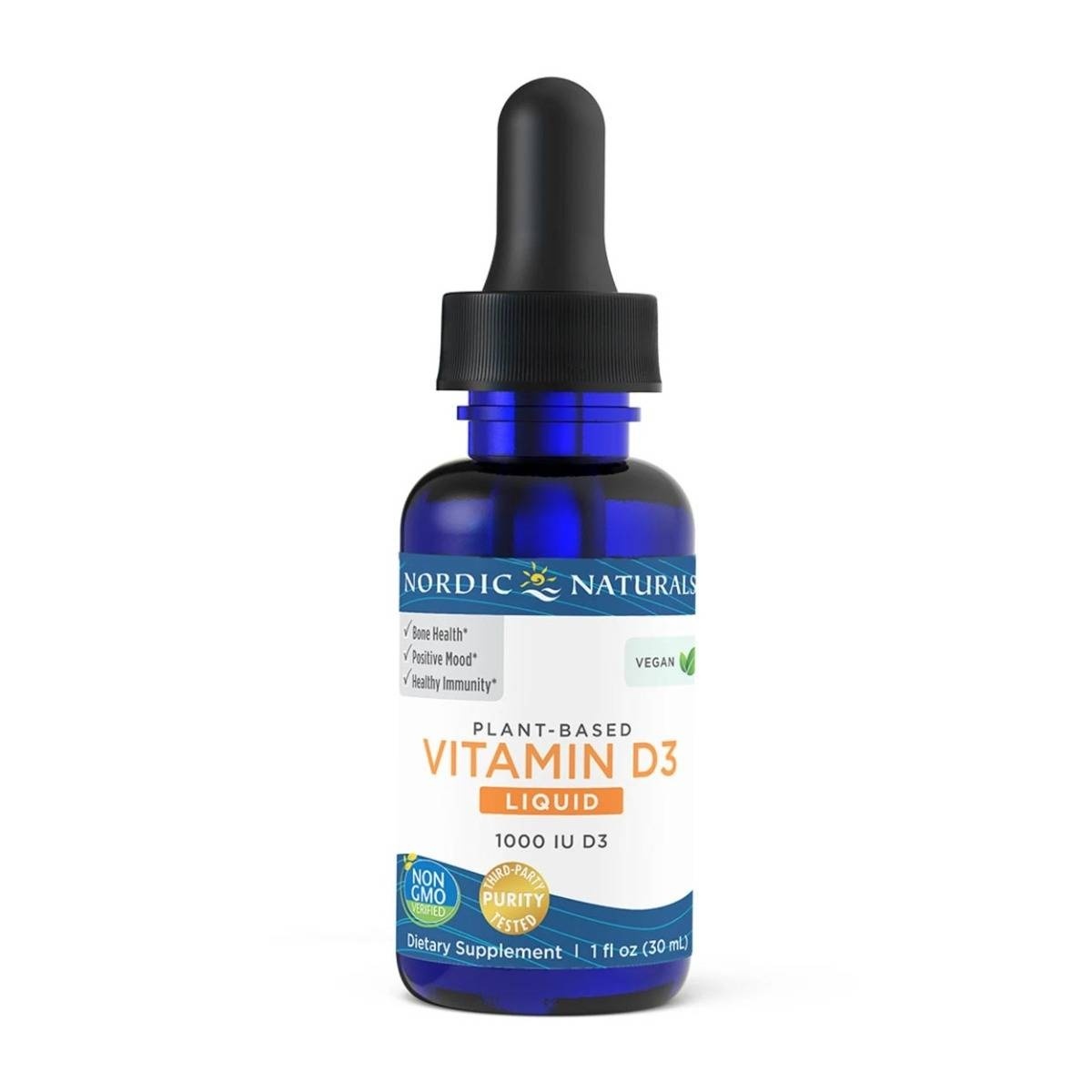 slide 1 of 1, Nordic Naturals Vitamin D3 Vegan Liquid, 1 oz